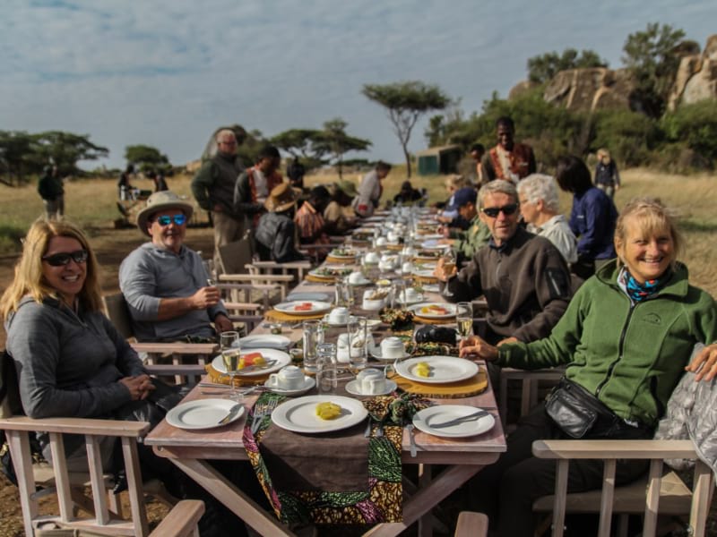 Bush Lunch bei Miracle Experience Ballon-Safaris