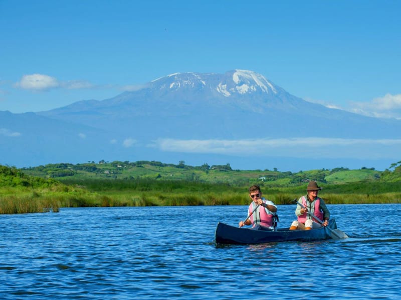 Canoeing activities while in Arusha