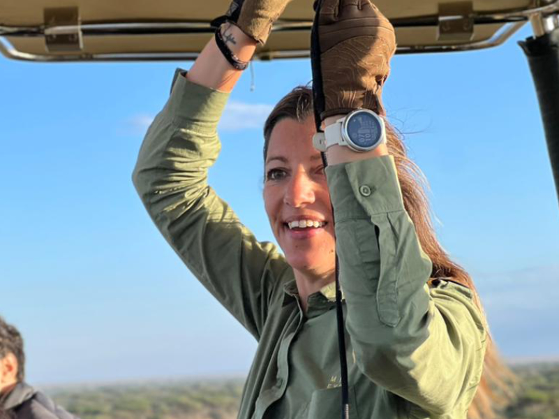 Rosa The First female pilot in Serengeti in action